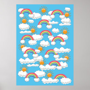 Poster Arco-íris Feliz
