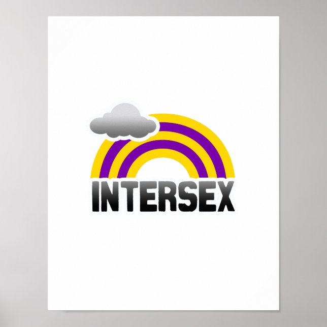 PÓSTER ARCO-ÍRIS INTERSEXO (Frente)