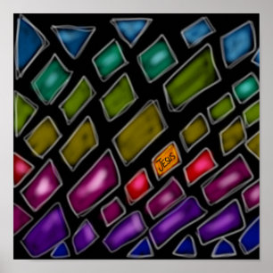 Poster Arco-íris 'Jesus A Luz do Mundo'