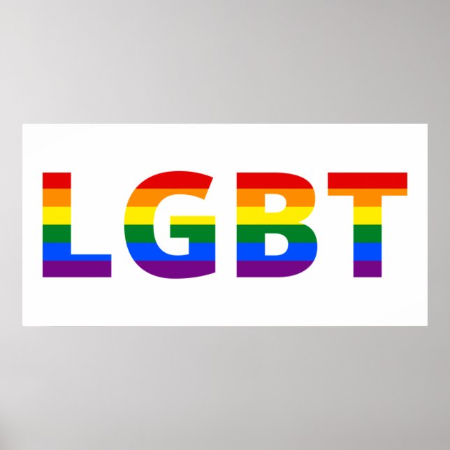 Poster Arco-Íris Lgbt (Frente)