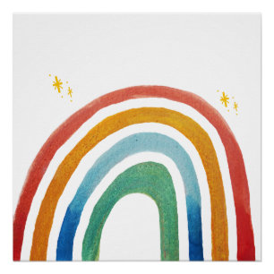 Póster Arco-íris Mágico
