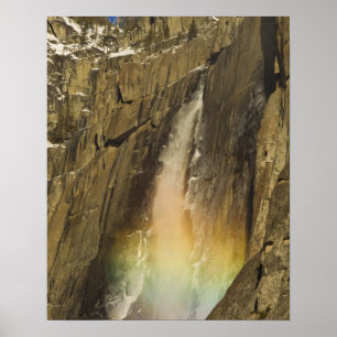 Póster Arco-íris na Cachoeira Superior de Yosemite em Yos