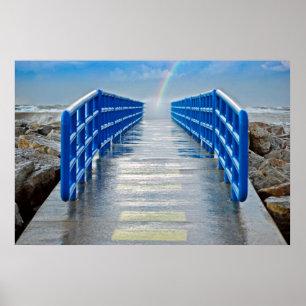 Poster Arco-íris na extremidade do cais