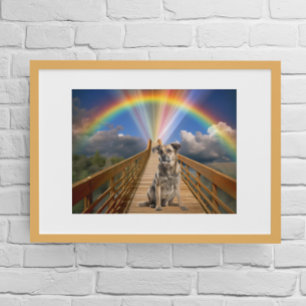Poster Arco-íris Ponte Memorial de Perda de Animais de Es