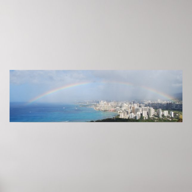 Póster Arco-íris sobre Waikiki (Frente)