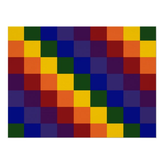 Póster Arco-Íris Verificado (Frente)