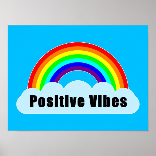 Poster ARCO-ÍRIS - Vibrações Positivas (Frente)
