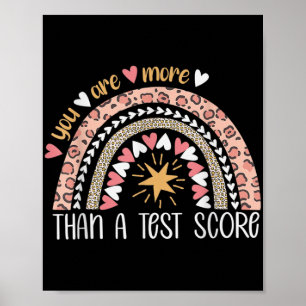 Poster Arco-Íris Você É Mais Do Que Um Dia De Teste De Po