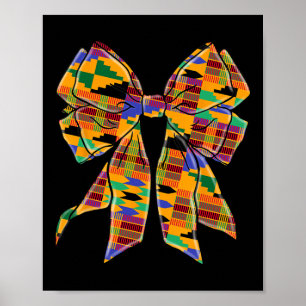 Poster Arco Kente Coquette História Negra Mês Ame African