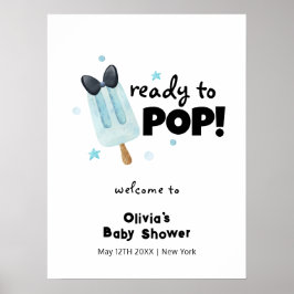 Poster Arco moderno bonito Sorvete Pop bem-vindo