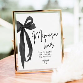 Poster Arco Negra Ela é Casando Sinal de Bar Mimosa
