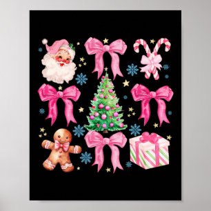Poster Arco Noquette Claus Rosa Feliz Véspera de Natal