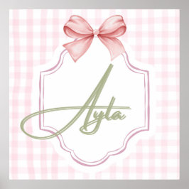 Poster Arco personalizado do infantário Ayla Baby Girl & 