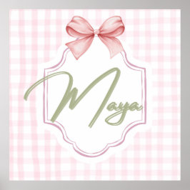 Poster Arco personalizado do infantário Maya Baby Girl &G