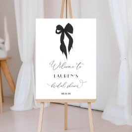 Poster Arco preto Chá de panela bem-vindo