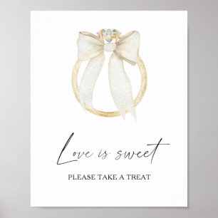 Poster Arco, Ring chá de panela O amor é doce, dê uma olh