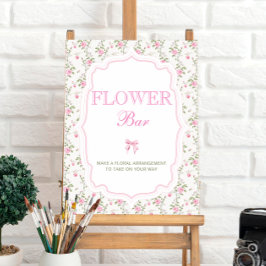 Poster Arco Rosa Elegante  Com  Com Vintage, Bar Flor