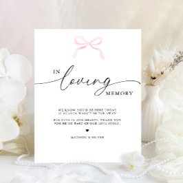 Poster Arco Rosa em Memória de Amor Sinal de Casamento
