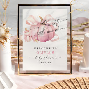 Poster Arco rosa-rosa, Chá de fraldas de moça