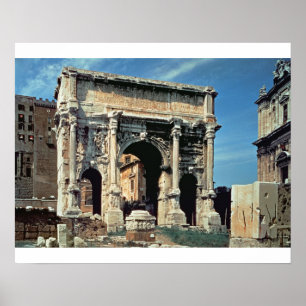 Póster Arco triunfal de Septimius Severus, dedicado