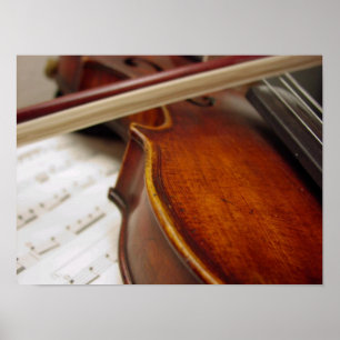 Poster Arco Violin & Sheet Music Photo