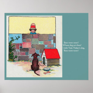 Poster Arco-wow-wow! De quem és tu? Nursery Rhyme