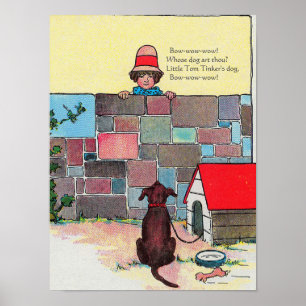 Poster Arco-wow-wow! De quem és tu? Nursery Rhyme