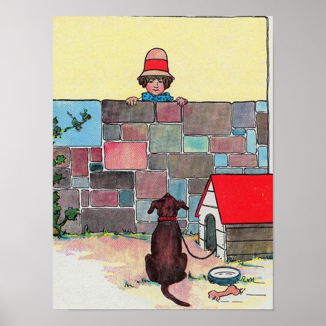 Poster Arco-wow-wow! De quem és tu? Nursery Rhyme (Frente)