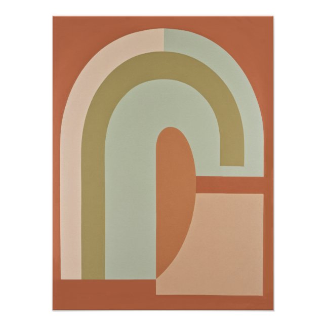 póster arcoiris boho (Frente)