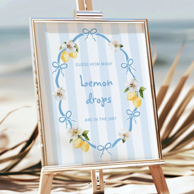 Poster Arcos Azuis de Limão Mediterrâneo adivinham quanto (Criador carregado)