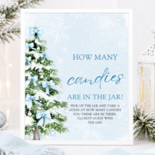 Poster Arcos Chute de Natal Quantas Balas Chuvada de Bebê