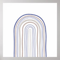 Arcos de meio século - Azul e bege