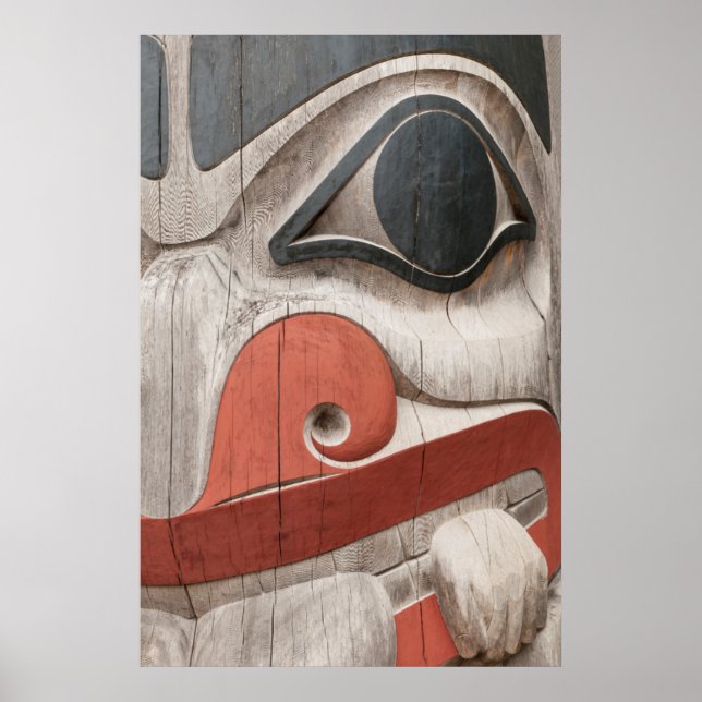 Poster Arcos de Totem no Museu do Patrimônio de Haida (Frente)