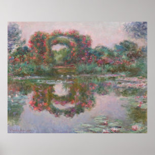 Poster Arcos Flores, Giverny - Claude Monet - c1913