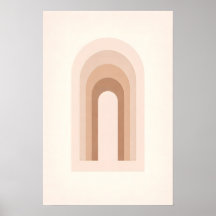 Arcos Neutros Abstratos Boho Minimalistas Modernos