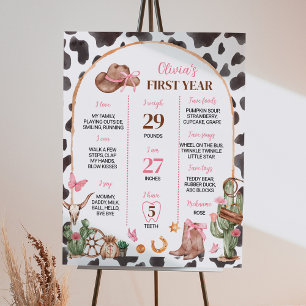 Poster Arcos Ocidentais Cowgirl Rosa Milhares Milestone