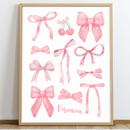 Poster Arcos rosa-menina bonitinho e estética coqueteiros
