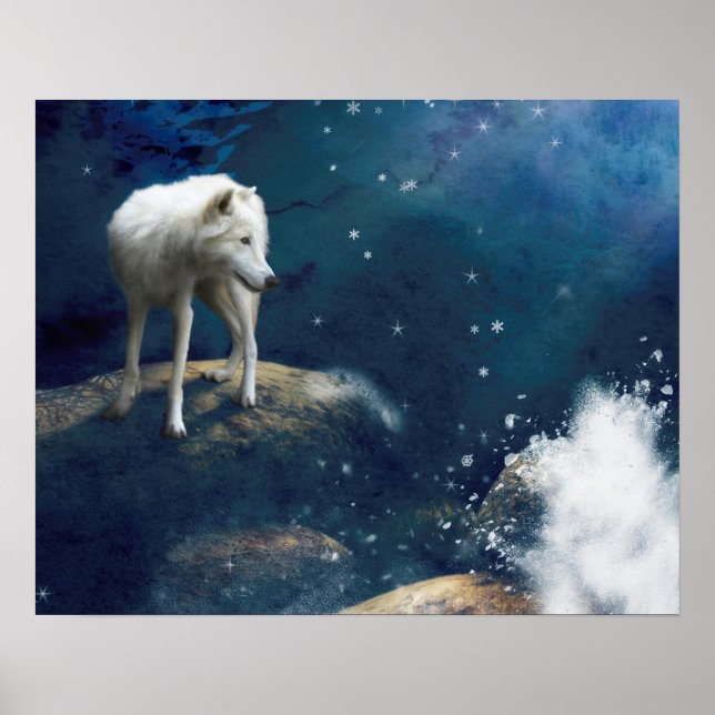 POSTER ARCTIC WOLF MOON STRIDER (Frente)