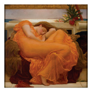 Póster Ardendo junho Frederic Leighton lustroso