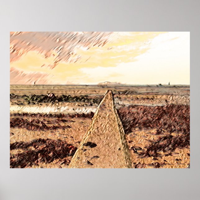 Poster Ardrossan Beach Sunset, Scotland (Frente)