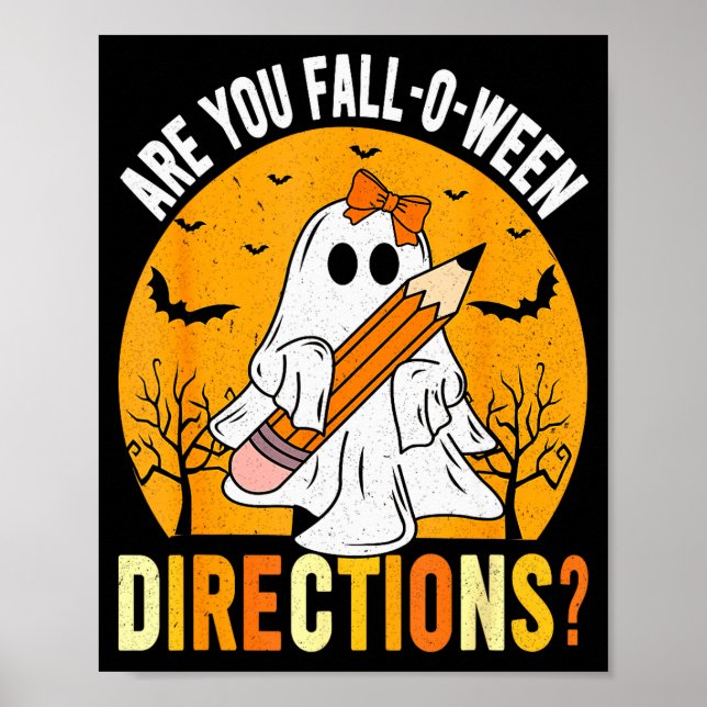 Poster Are You Fall-o-ween Direction Funny Sarcastic Quot (Frente)