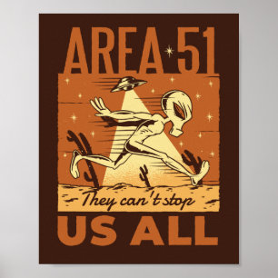 Poster Área 51 Alienígena: Eles não podem nos deter
