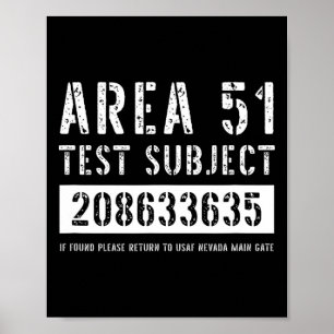 Poster Área 51 Testes Assunto 3635 Hallowee de rapto de A