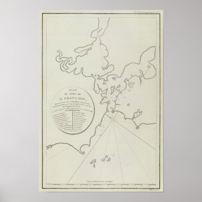 Poster Área da Baía de São Francisco na Califórnia (Frente)