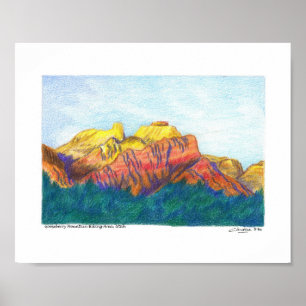 Poster Área de Biking de Gooseberry Mountain Utah