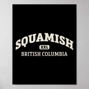 Poster Área de Escalada em Rocha Estilo Squamish College 