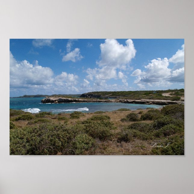 Póster Área de Ponte do Diabo em Antígua Canvas (Frente)