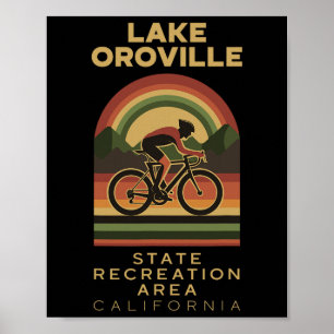 Poster Área de Recreação Estadual do Lago Oroville Mounta
