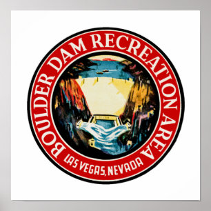 Póster Área de Recriação de Boulder Dam