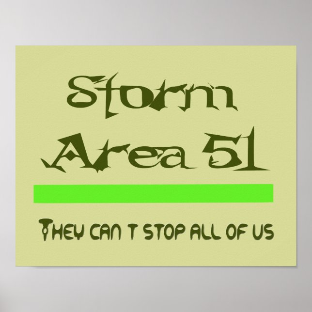 Poster Área de tempestade 51 (Frente)